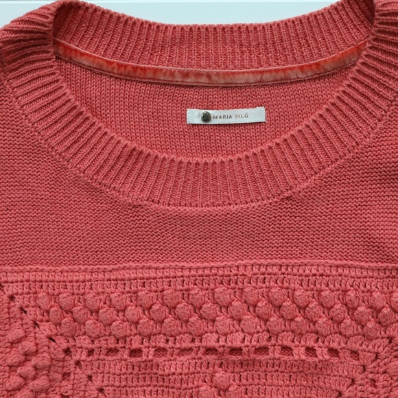 Knitted Short Sleeve Sweater - Picture 2 of 5